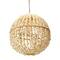 Hello Honey® 19" Round Ball Metal and Shell Ceiling Light